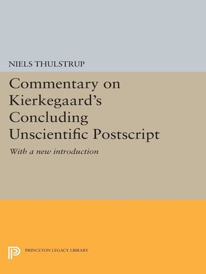 cover image of Commentary on Kierkegaard's Concluding Unscientific Postscript